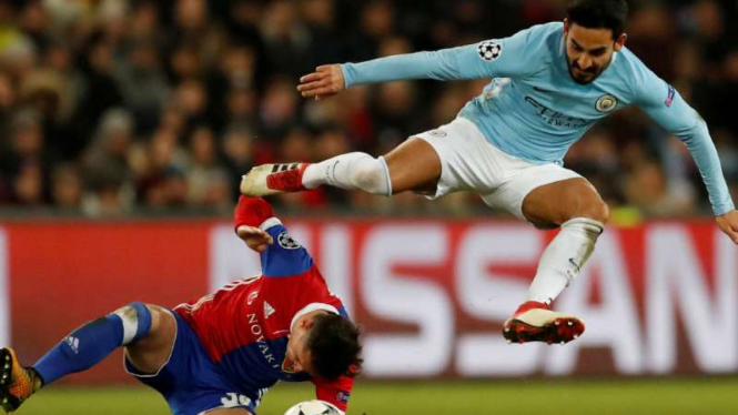 Duel Liga Champions, Manchester City vs  Basel.