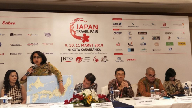 Konferensi pers Japan Travel Fair ke-9