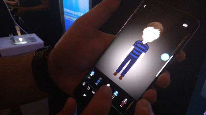 AR Emoji di Samsung Galaxy S9 Plus.