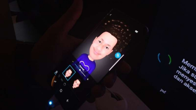 AR Emoji di Samsung Galaxy S9.