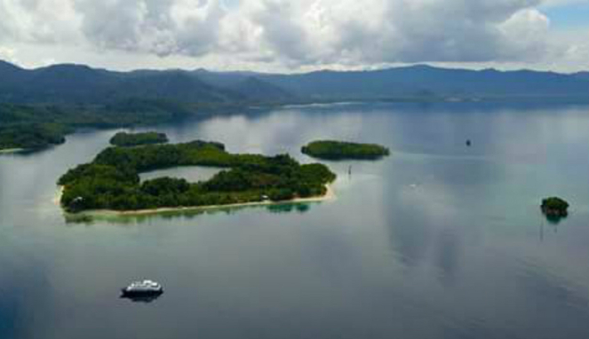 Pemandangan di Halmahera Selatan yang mirip Raja Ampat