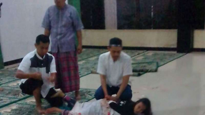 Pelaku penganiaya ustaz dibekuk di Sawangan, Depok, Jawa Barat.