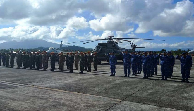 Latihan tempur bersama TNI AU dengan US Air Force di Manado