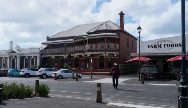 Deretan bangunan tua di Kota Queenscliff Australia