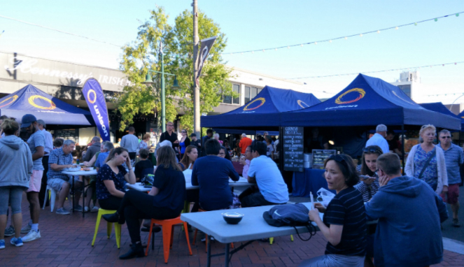 Nightmarket di Rotorua, Selandia Baru.