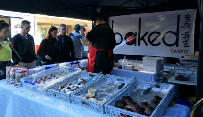 Nightmarket di Rotorua, Selandia Baru.