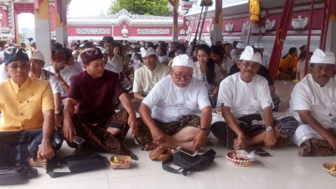 Umat Hindu Samarinda kumpul bersama jelang perayaan Nyepi.