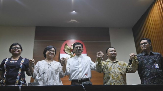 Tim pemantau kasus Novel Baswedan Komnas HAM bertemu pimpinan KPK