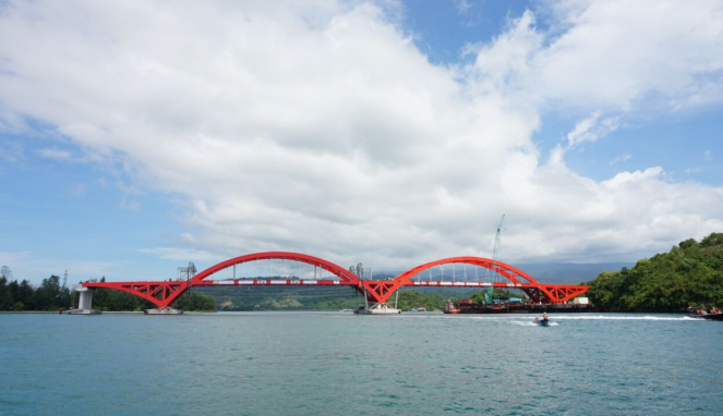 Jembatan Holtekamp di Papua telah tersambung.