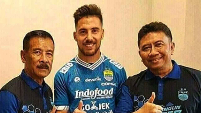 Jonathan Bauman, pemain baru Persib Bandung.