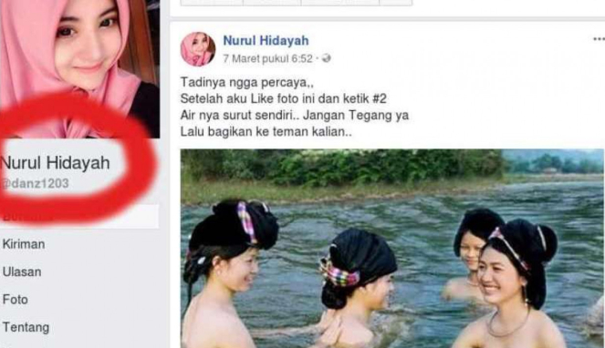 Facebook Nurul Hidayah.