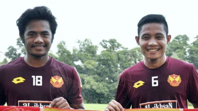 Bintang Indonesia di Selangor FA Ilham Udin Armayn (kiri) dan Evan Dimas.