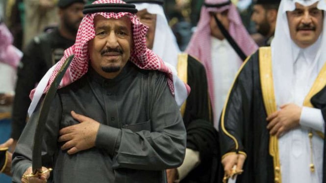 Raja Salman bin Abdulaziz Al Saud di Festival Janadriyah, Riyadh, Arab Saudi.