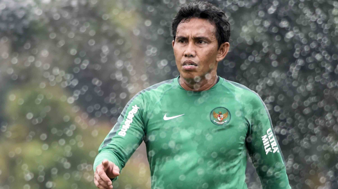 Pelatih interim Timnas Indonesia, Bima Sakti.