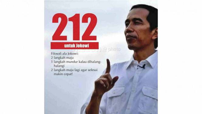 212 untuk Presiden Jokowi