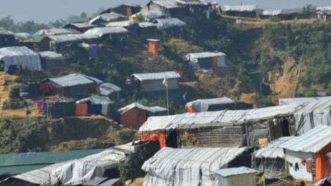 Permukiman pengungsi Rohingya di Cox's Bazar, hampir 700 ribu orang