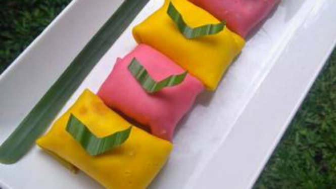 Resep Pancake Durian Rainbow Cantik Dan Lumer Di Mulut