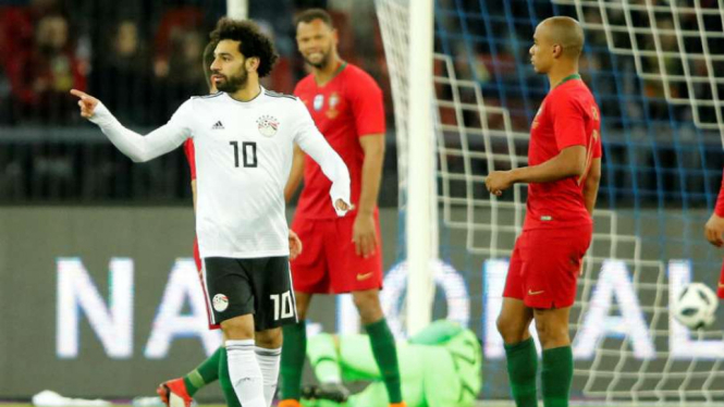 Mohamed Salah bersama timnas Mesir 