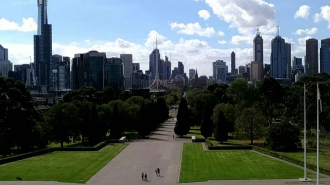 Pemandangan Kota Melbourne Australia
