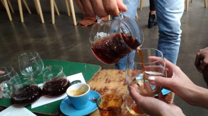 Aneka rasa kopi di sesi coffee tasting di Melbourne