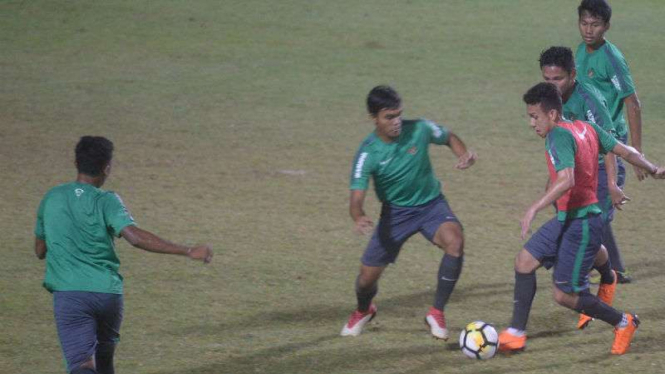 Latihan Timnas Indonesia U-19 jelang menghadapi Jepang.