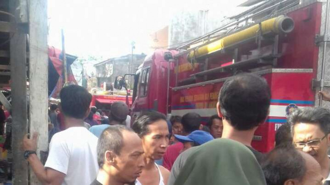 Kebakaran di Kramat Pulo, Jakarta Pusat.