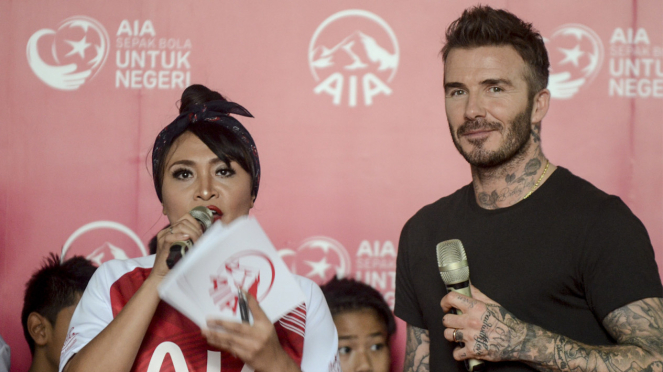David Beckham Hadiri AIA Sepak Bola untuk Negeri
