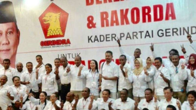 Rakorda Kader Partai Gerindra (Ilustrasi)