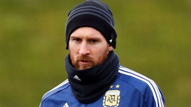 Striker Argentina, Lionel Messi.