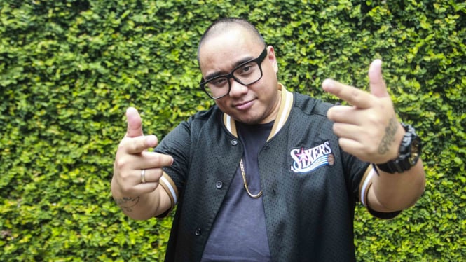 Rapper Igor atau Saykoji berpose usai latihan