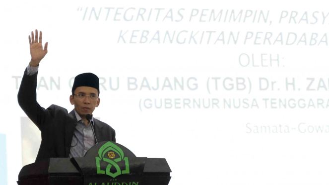Gubernur Nusa Tenggara Barat (NTB) Tuan Guru Bajan (TGB) Zainul Madji