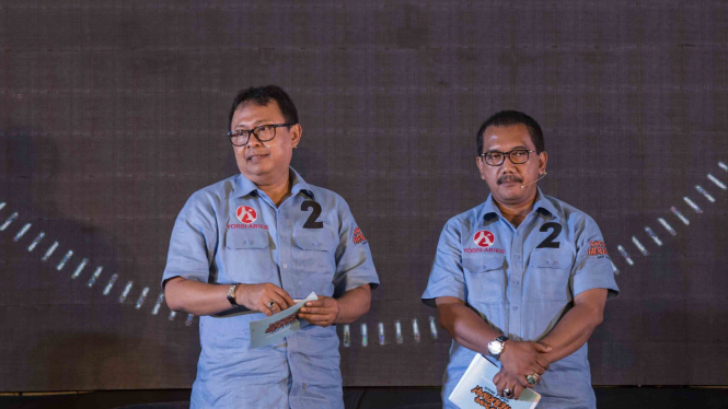 Pasangan Calon Wali Kota dan Wakil Wali Kota Bandung nomor urut dua Yossi Irianto (kiri) dan Aries Supriatna (kanan)