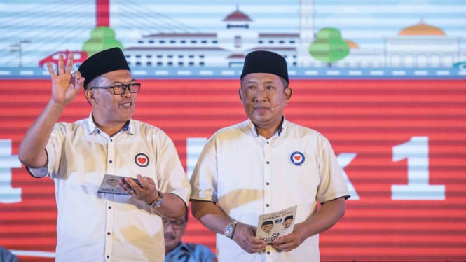 Pasangan Calon Wali Kota dan Wakil Wali Kota Bandung nomor urut tiga Oded Danial (kiri) dan Yana Mulyana (kanan)