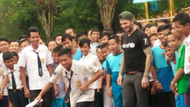 David Beckham kunjungi Semarang