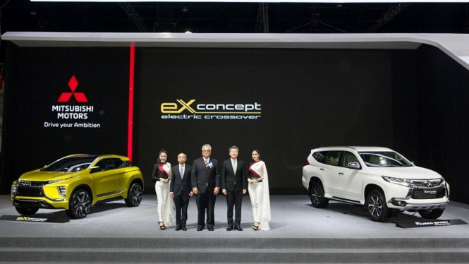 Mitsubishi eX Concept dipamerkan di Bangkok Motor Show 2018.