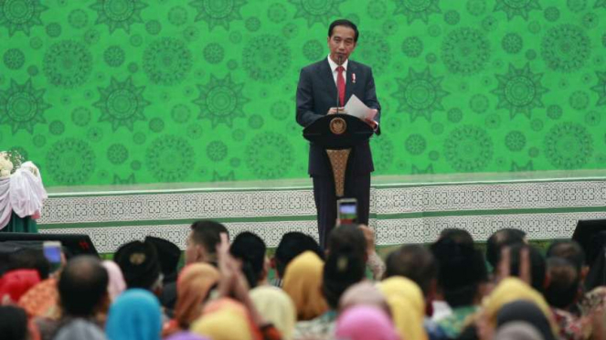 Presiden Joko Widodo di kampus Universitas Islam Malang