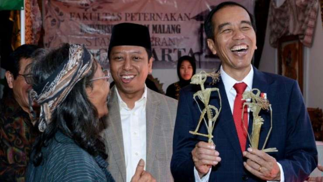 Presiden Jokowi bersama Ketua Umum PPP M. Romahurmuziy.