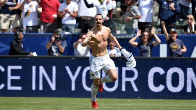 Striker LA Galaxy, Zlatan Ibrahimovic.
