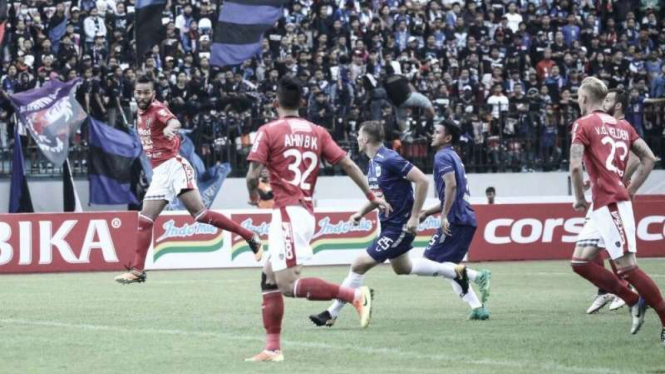 Pertandingan PSIS Semarang kontra Bali United di ajang Liga 1 2018