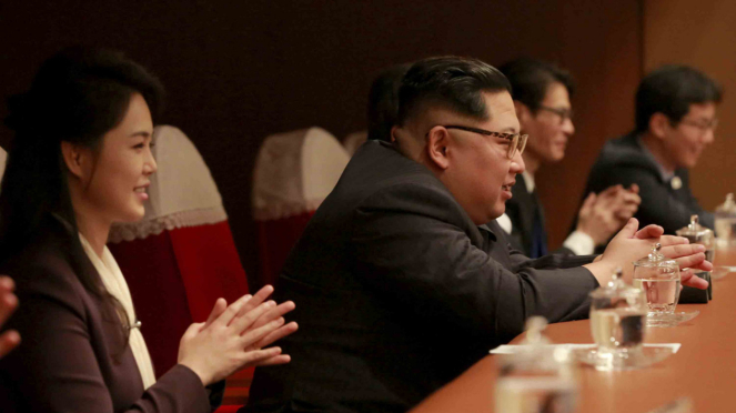 Kim Jong-Un Saat Nonton Konser K-Pop