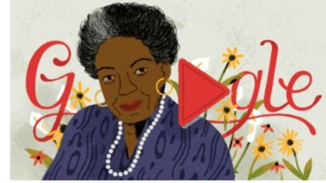 Google Doodle Maya Angelou.