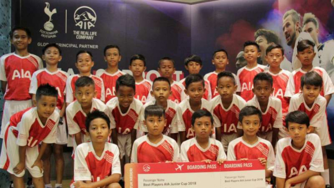 24 pesepakbola cilik Indonesia mengikuti  AIA Junior Cup 2018