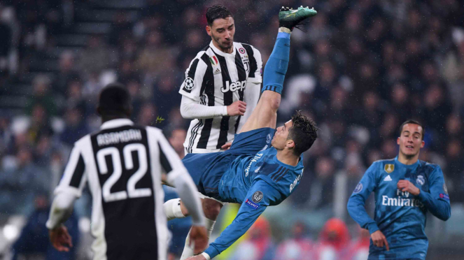 Aksi Tendangan Salto Cristiano Ronaldo