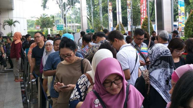 Antrean Garuda Indonesia Travel Fair 2018