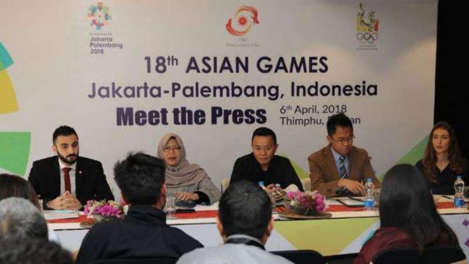 Konferensi pers Fun Run Asian Games 2018.