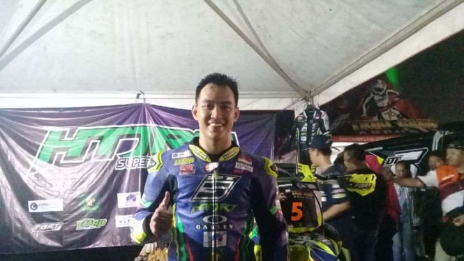 Galang Hendra Pratama, pembalap Yamaha Racing Indonesia.