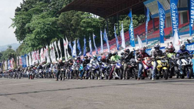 Komunitas Yamaha Victory Lap di Sirkuit Sentul