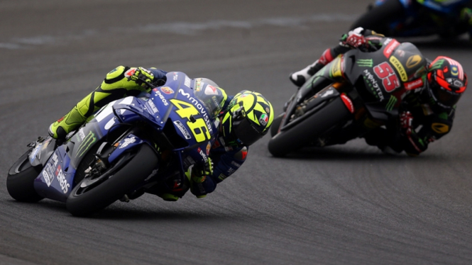 Pembalap asal Yamaha, Valentino Rossi.