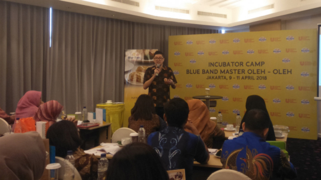 Lokakarya Blue Band Master di Jakarta, Selasa, 10 April 2018.