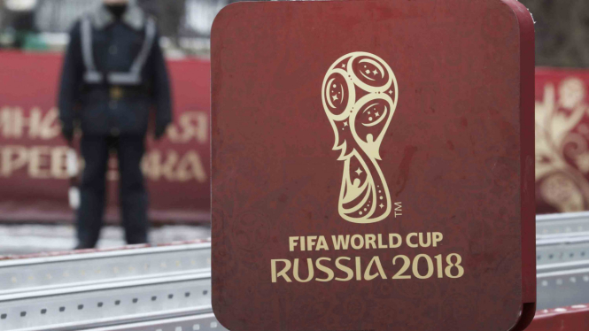 Logo ajang Piala Dunia FIFA 2018 di Rusia